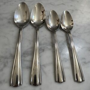 Elana by Hampton Silversmiths 18/10 Stainless Teaspoons/ Soup Spoons Lot Of 4